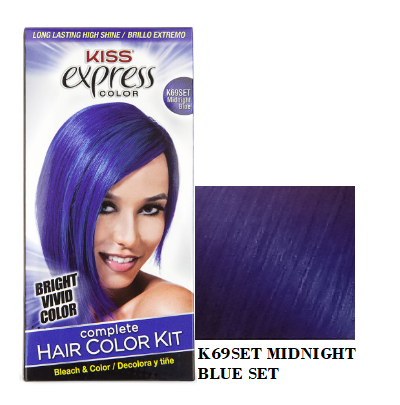 Kiss Express Hair Color | Midnight Blue Kit